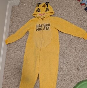 Disney Yellow Hakuna Matata Kids Footie